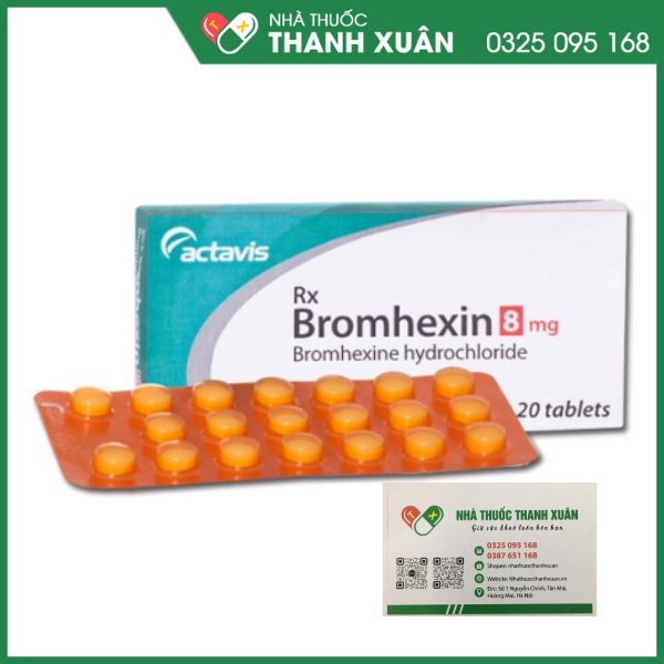 Bromhexine Actavis làm loãng đờm nhanh chóng